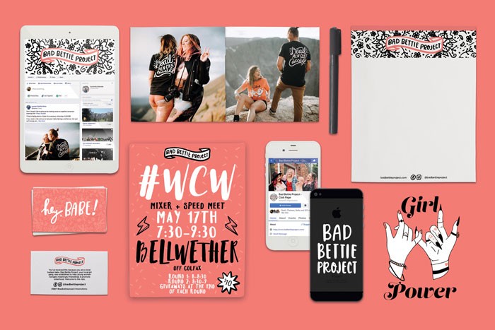 Bad Bettie Project Branded Collateral and items