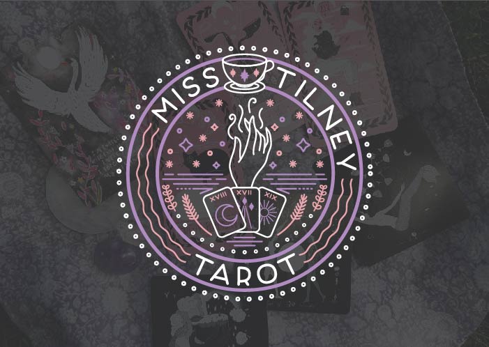 Miss Tilney Tarot Logo Mock