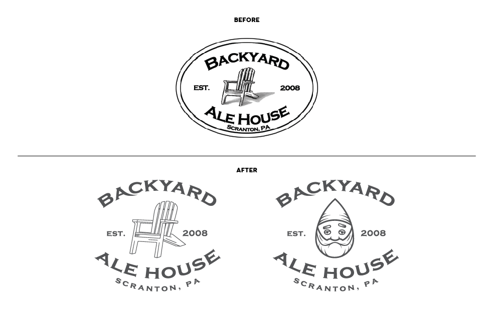 Backyard Ale House Logo Redesign