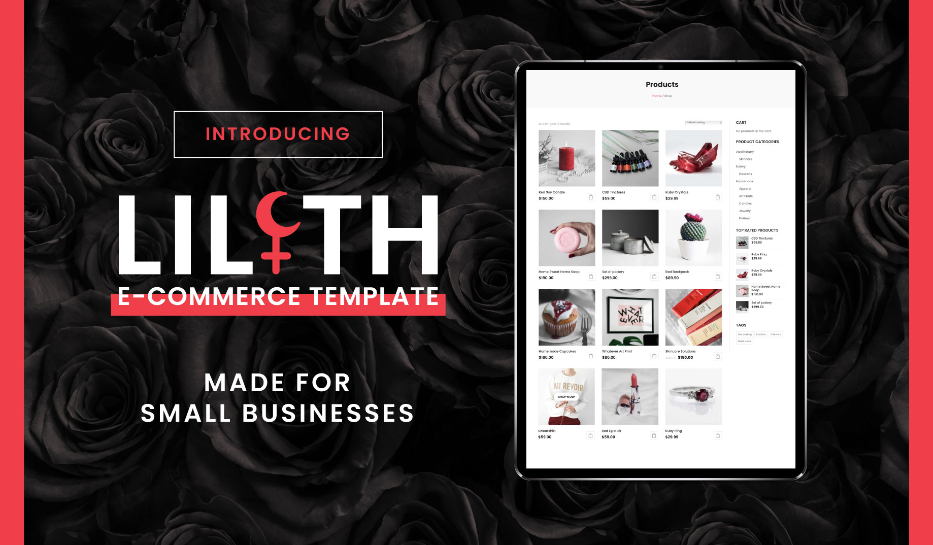 Lilith E Commerce Template Instagram banner