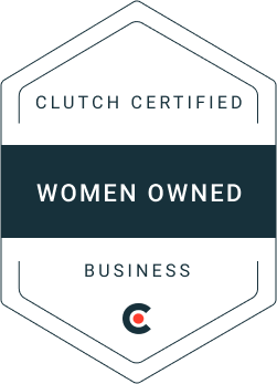 Clutch Certified Women-Owned Business Badge