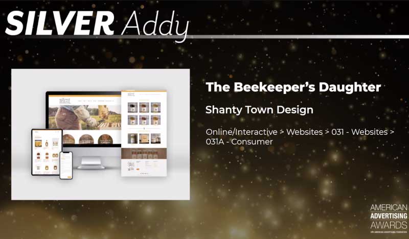 2020 Addy Featured image for Beekeeper's Daughter