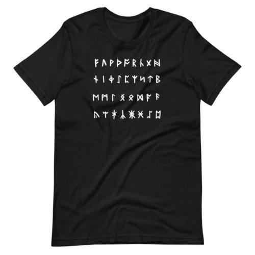 Short-Sleeve Unisex T-Shirt with Runes on the front